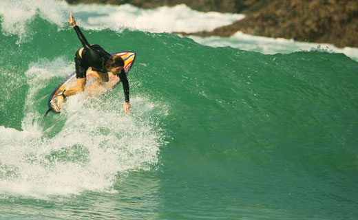 surfing at Arugam bay